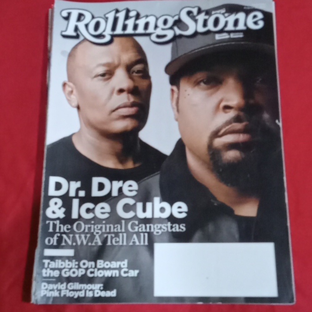 Rolling Stone Magazine Dr. Dre Ice Cube 2015